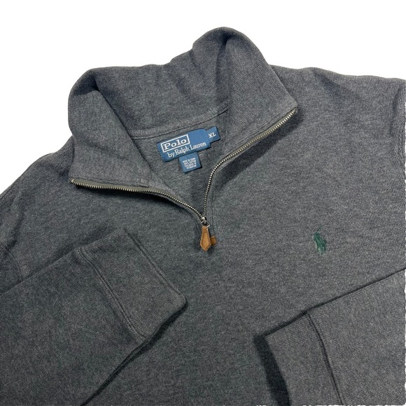 Polo Ralph Lauren Other - Polo Ralph Lauren 1/4 Zip Pullover Sweater Men's XL Charcoal Casual Prep *Flaw